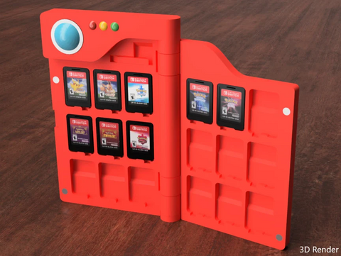 Pokedex Nintendo Switch Game Cartridge Case Storage Display V2 - Retro Pokémon Gift